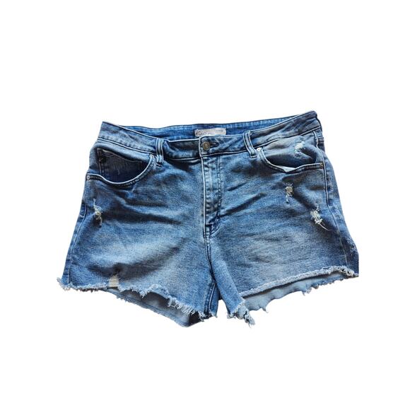 Kan Can Maurices distressed shorts Blue cutoff 32 - Picture 1 of 6